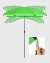 Parasol til stranden, grøn