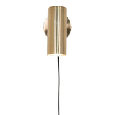 Paris Væglampe - Lampe i messing med stofledning på 190 cm Pære: GU10/5W LED IP20