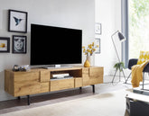 Tv-møbel / tv-bord / tv-kommode, 160x46x43 cm, naturfarvet