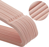 50 stk. bøjler med fløjl, pink