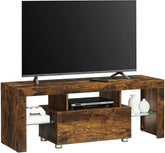 TV-møbel med skuffe, retro-look, brun