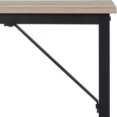 Skrivebord, 100 x 50 x 75 cm, greige og sort