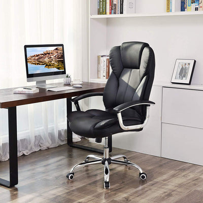 kontorstol udøvende stol drejestol computer stol sæde højdejustering kontorstol polstring - Lammeuld.dk