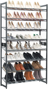 Skoreol med 8 niveauer, sæt med 2 stabelbare 4-niveau skoreoler, til 32 til 40 par sko - Lammeuld.dk