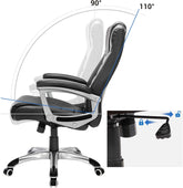 Executive Office stol, holdbar og stabil, højdejusterbar, ergonomisk, sort - Lammeuld.dk