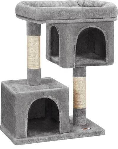 Mini kradsetræ til katte, grå