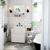 Undervask, skab til vask, badeværelse, soft close, 60 x 30 x 63 cm, hvid - Lammeuld.dk