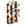 Dekorativ reol, rustikt look, 86 x 25 x 140 cm, brun