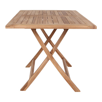 Oviedo Teak Spisebord - Spisebord i teaktræ, natur, 120x80x75 cm