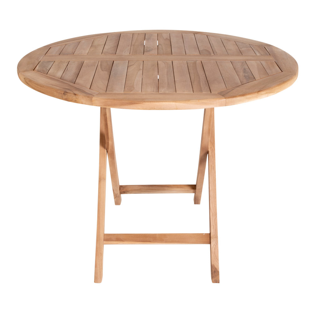 Oviedo Teak Spisebord - Spisebord i teaktræ, natur, Ø100x75 cm