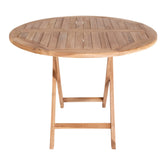 Oviedo Teak Spisebord - Spisebord i teaktræ, natur, Ø100x75 cm