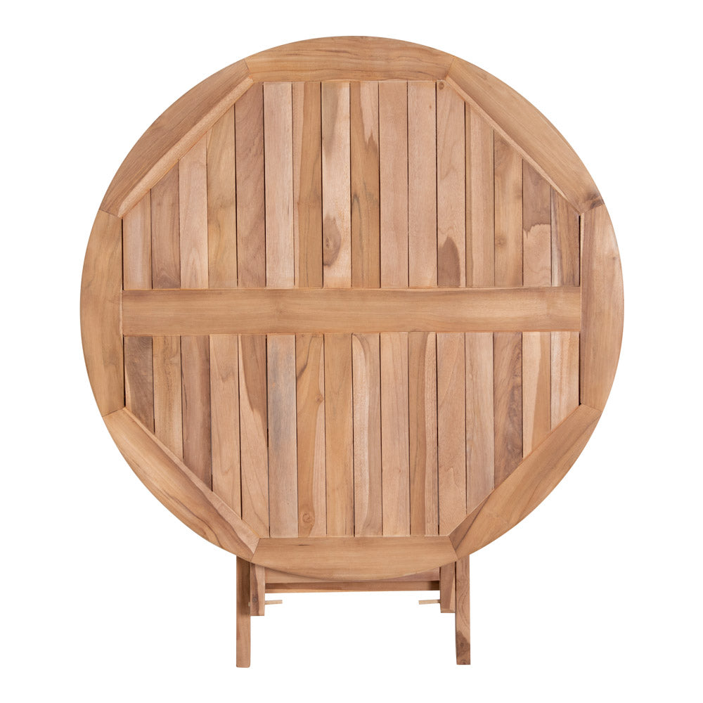 Oviedo Teak Spisebord - Spisebord i teaktræ, natur, Ø100x75 cm