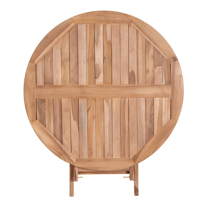 Oviedo Teak Spisebord - Spisebord i teaktræ, natur, Ø100x75 cm