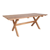 Murcia spisebord / havebord i genbrugsteak, natur, 200x90x75 cm