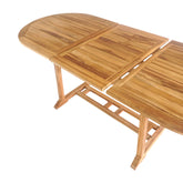 Salamanca Teak Spisebord - Udtræksspisebord i teaktræ, natur, 180/240x90x75 cm