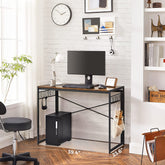 Enkelt skrivebord i retro-look, 100 x 50 x 77 cm, brun
