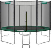 Robust trampolin, 427 cm diameter, mørkegrøn
