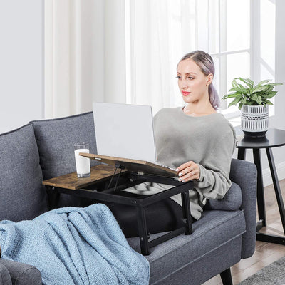Laptopbord til seng eller sofa med justerbar vippetop i retro-look