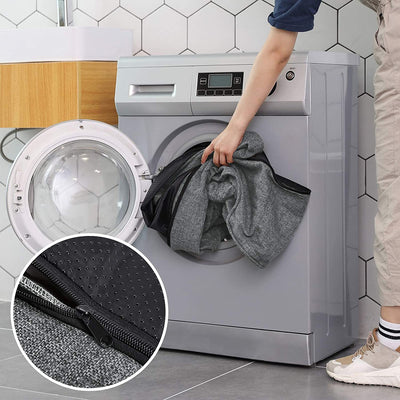 Rektangulær hundeseng, overtræk kan vaskes i maskinen, grå