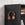 Reol / arkivskab velegnet på kontoret eller i stuen, rustik brun og sort
