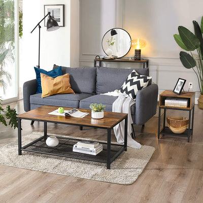 Sofabord, 106 x 60 x 45 cm, brun
