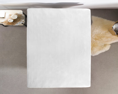 Single Jersey 135 g/m2 lagen, hvid, 80/100 x 200 cm