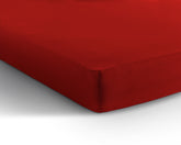 Single Jersey 135 g/m2 lagen, rød, 80/100 x 200 cm