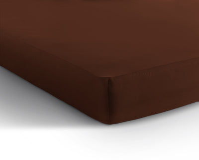 Single Jersey 135 gr. lagen brun 190/200 x 200/220 cm
