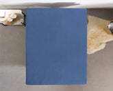 Single jersey 135 gr. lagen blå 190/200 x 200/220 cm