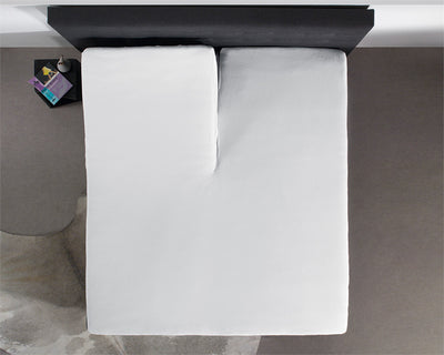 Jersey-lagen til topmadras, hvid 140 x 200 cm