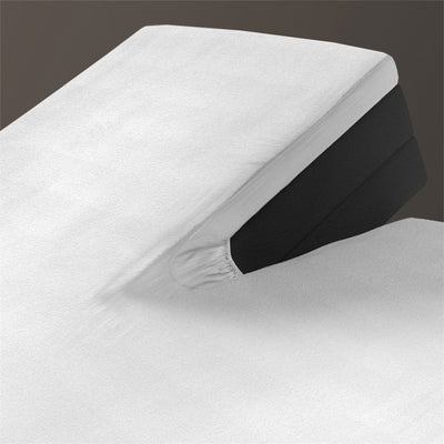 Jersey-lagen til topmadras, hvid 160 x 200 cm
