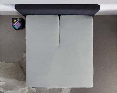 Jersey-lagen til topmadras, grå 140 x 200 cm