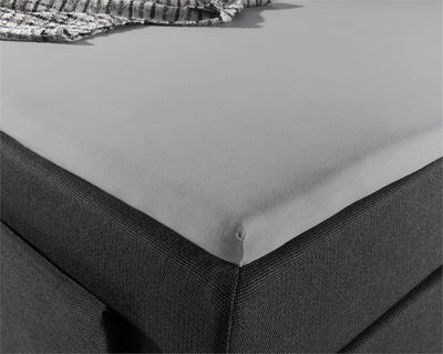 Jersey-lagen til topmadras, grå 160 x 200 cm