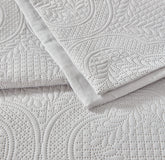 Charlene sengetæppe, hvid, 260 x 250 cm