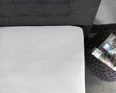 Jersey-lagen til topmadras, hvid 180 x 200/220 cm