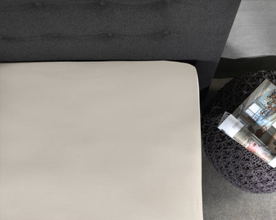 Jersey-lagen til topmadras, creme 160 x 200/220 cm