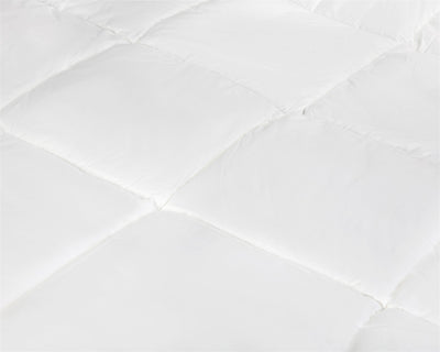 Enkeltdyne i bomuldspercale, hvid, 140 x 200 cm
