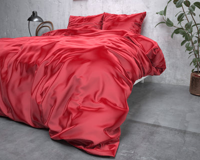 Beauty Skin Care sengesæt, rød 240 x 220 cm