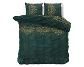 Krom sengesæt, grøn, 240 x 220 cm