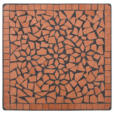 Bistrosæt 3 Dele Mosaikdesign Keramiske Fliser Terracotta