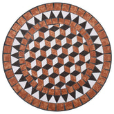 Bistrosæt 3 Dele Mosaikdesign Keramiske Fliser Terracotta