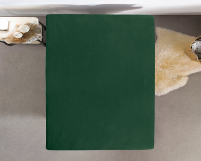 Single Jersey 135 g/m2 lagen, botanisk grøn, 80/100 x 200 cm