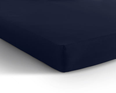 Single Jersey 135 g/m2 lagen, indigo blå 140 x 200 cm