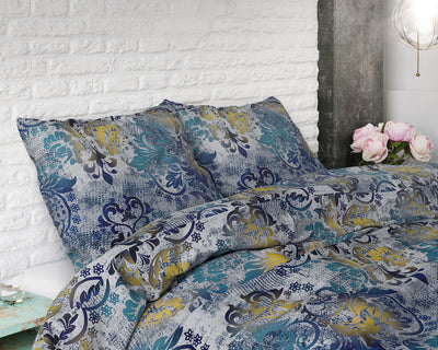 Blå Fantasy sengesæt, blå 200 x 220 cm