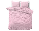 Stenvasket sengesæt, pink 240 x 220