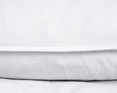 Stenvasket sengesæt, hvid 140 x 220
