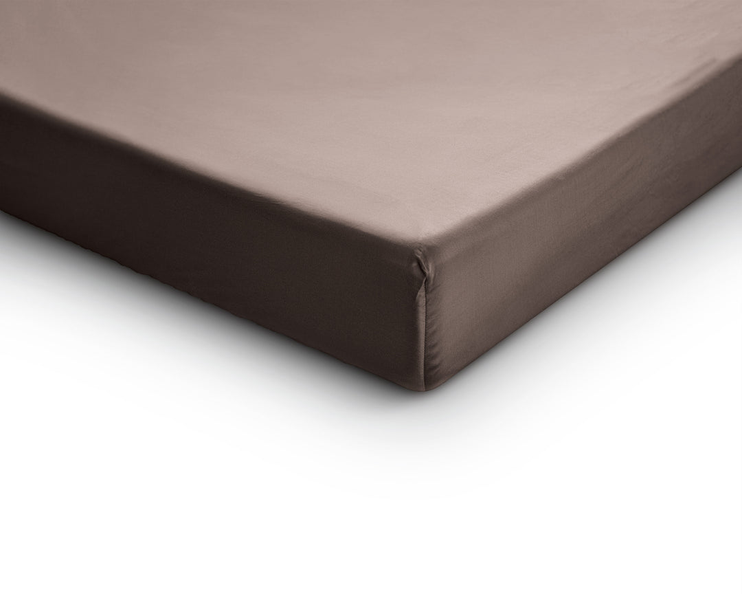 Lagen i satin, taupe 70 x 200 cm