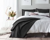 Wayfair sengetæppe, 260 x 250 cm, sort