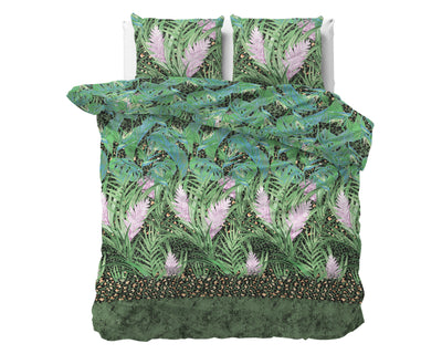 Future Jungle sengesæt, grøn 200 x 220 cm