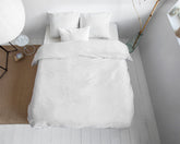 Uni Satin sengesæt, hvid 140 x 200/220